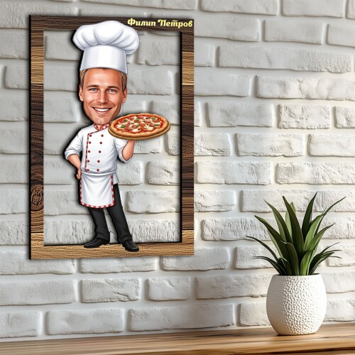 3Д карикатура на мъж - Пицар